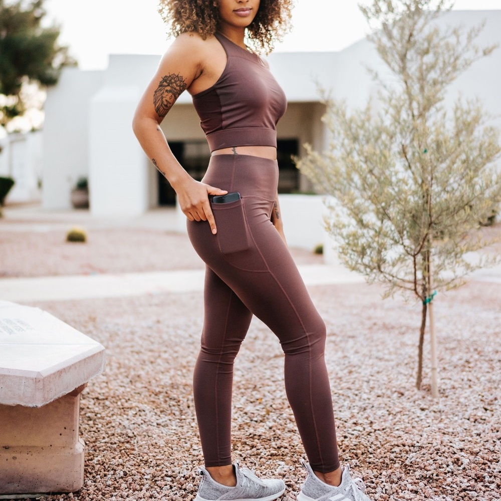 Senita Athletics High Rise Legging - Fossil